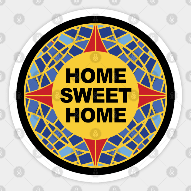 Dragon Carpet Con Home Sweet Home Circle Sticker by Geektastic Designs